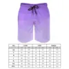 Ombre Polygonal Board Shorts Gradient Purple Vintage Beach Shorts Man Graphic Surfing Fast Dry Beach Trunks Gift Idea 2
