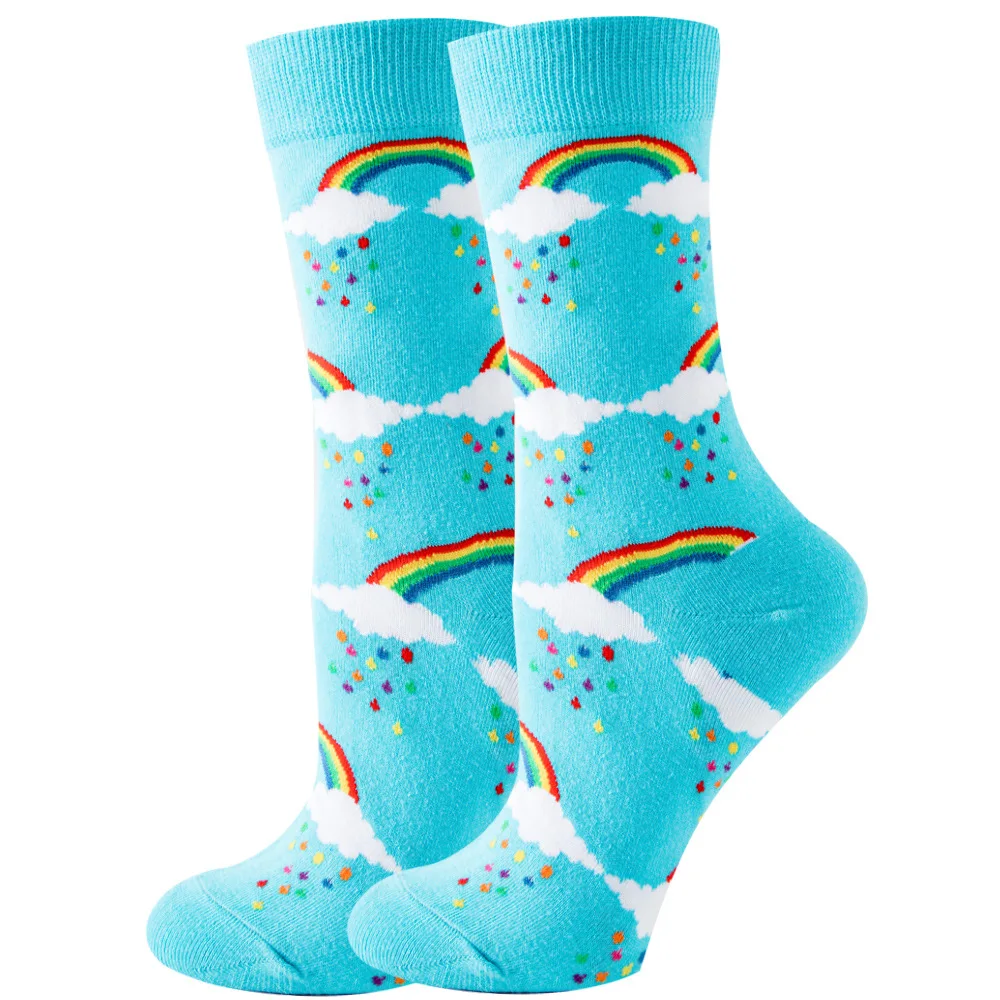 High-Quality Kawaii Cartoon Animal & Fruit Trendy Women's Socks - Harajuku Happy Collection