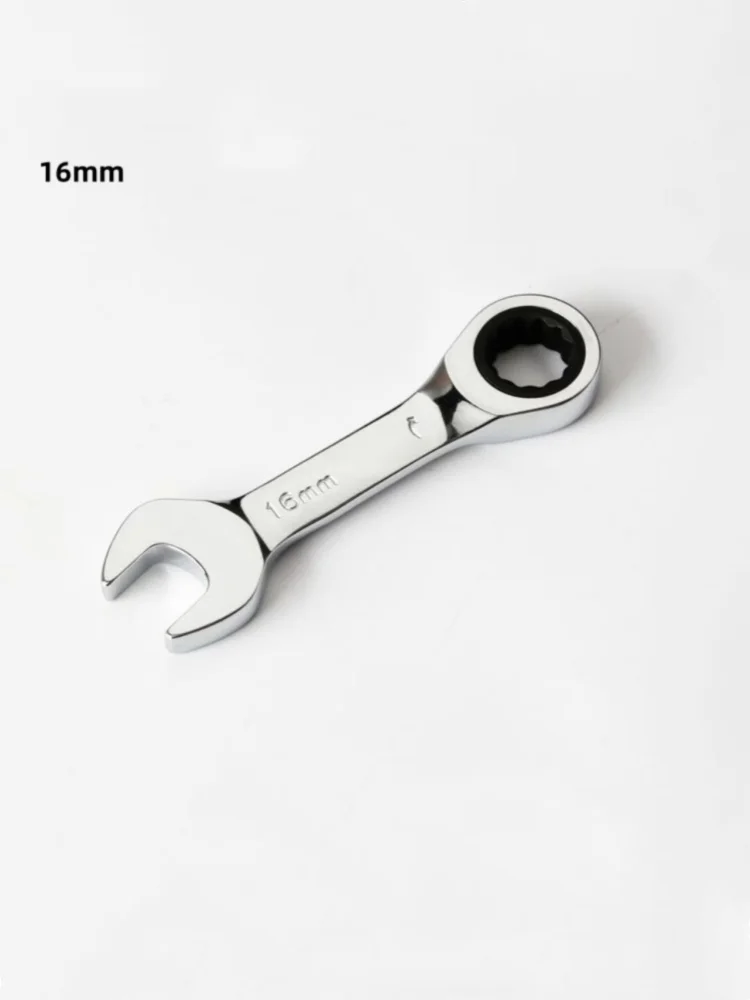 1 Stücke 6-19mm 72 Zahn Kurzgriff Ratsche Steckschlüssel CRV Schnell Öffnen Reversible Kombination Stubby Spanner Auto Reparatur Werkzeuge – Detail 20