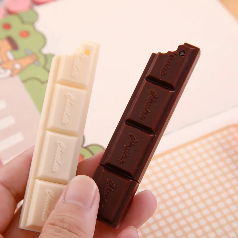 2pc Creative Chocolate Ballpoint Pens Cartoon Simulation Food Pen for Students Learning Stationery 0.7mm Oil Ballpoint Pens Gift