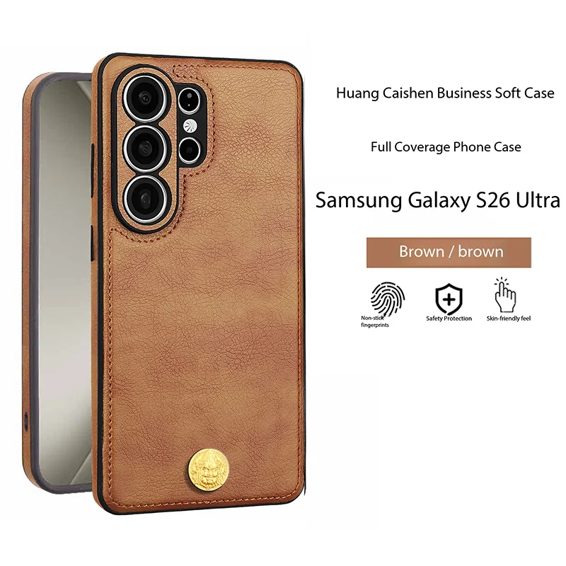 Premium PU Leather Soft Case with Camera Lens Protection & Shockproof Design