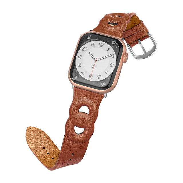 Business Leather Strap For Apple WatchBand 41MM 45MM 42MM 38MM 40MM 44MM For iWatch Wristband Series 7 6 SE 5 4 3 2 1