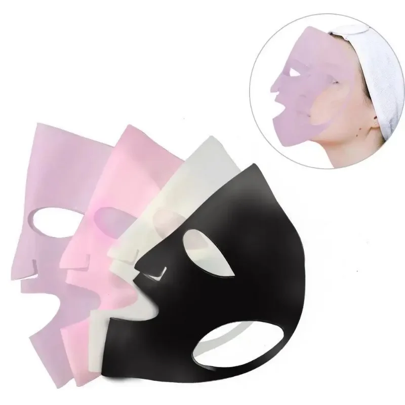 Masque Réutilisable en Silicone Alimentaire 28x22cm - Lot de 4 Couleurs