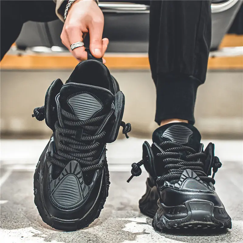 Men's 2025 Autumn New Thick-soled Heightening Casual Sports Comfortable Versatile Soft-soled Teen Dad Trendy sneakers Shoes 6