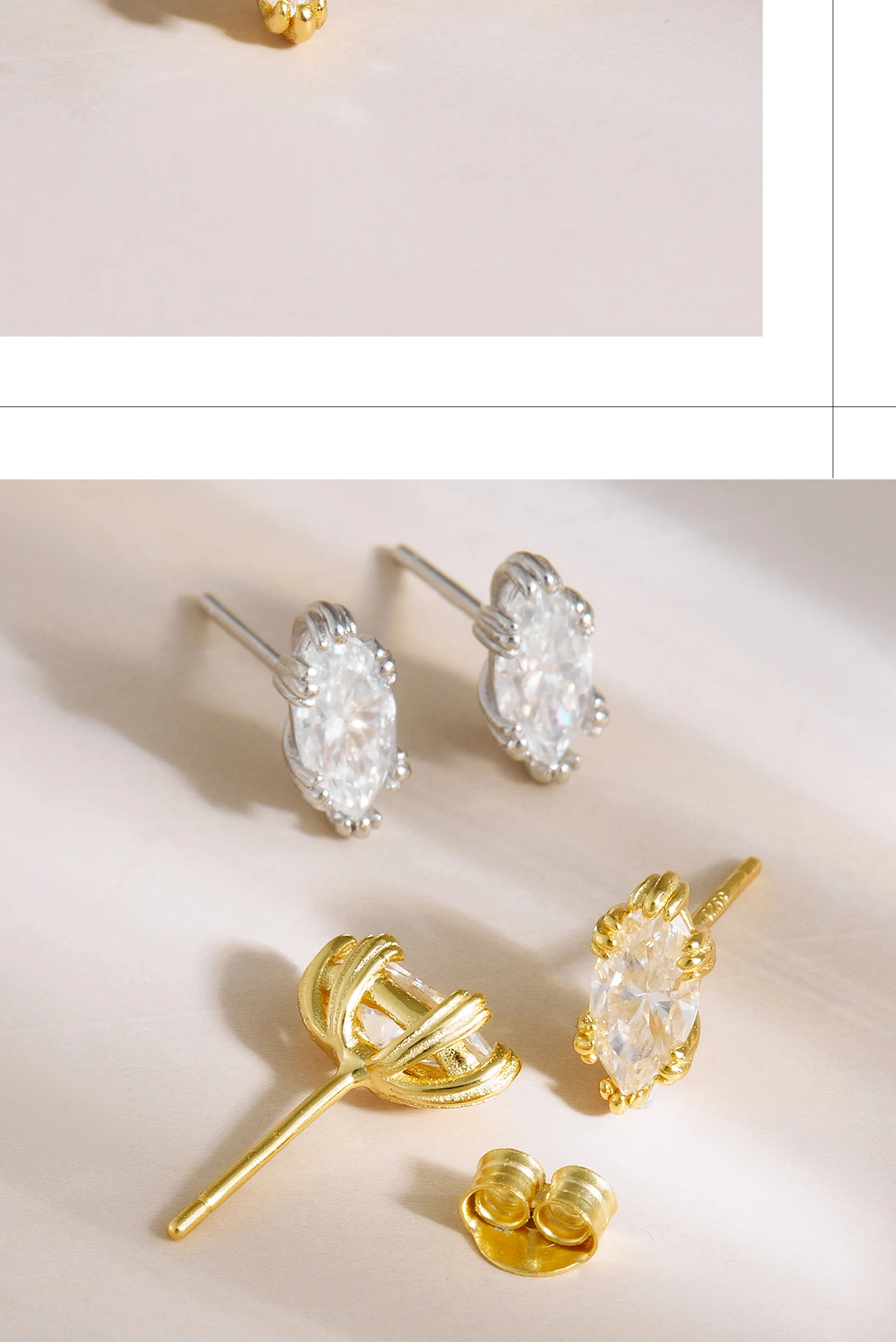 DPLAOPA D Color VVS1 925 Sterling Silver 0.52CT Marquise Cut Moissanite Stud Earring Luxury Dainty Women Fine Jewelry 2026 Gift