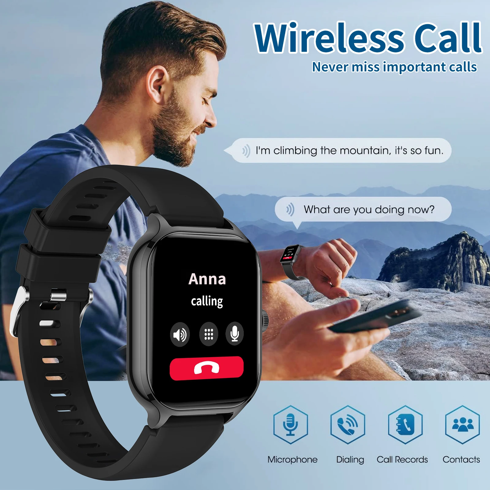 Wireless Smart Watch with Multi Sport Mode
