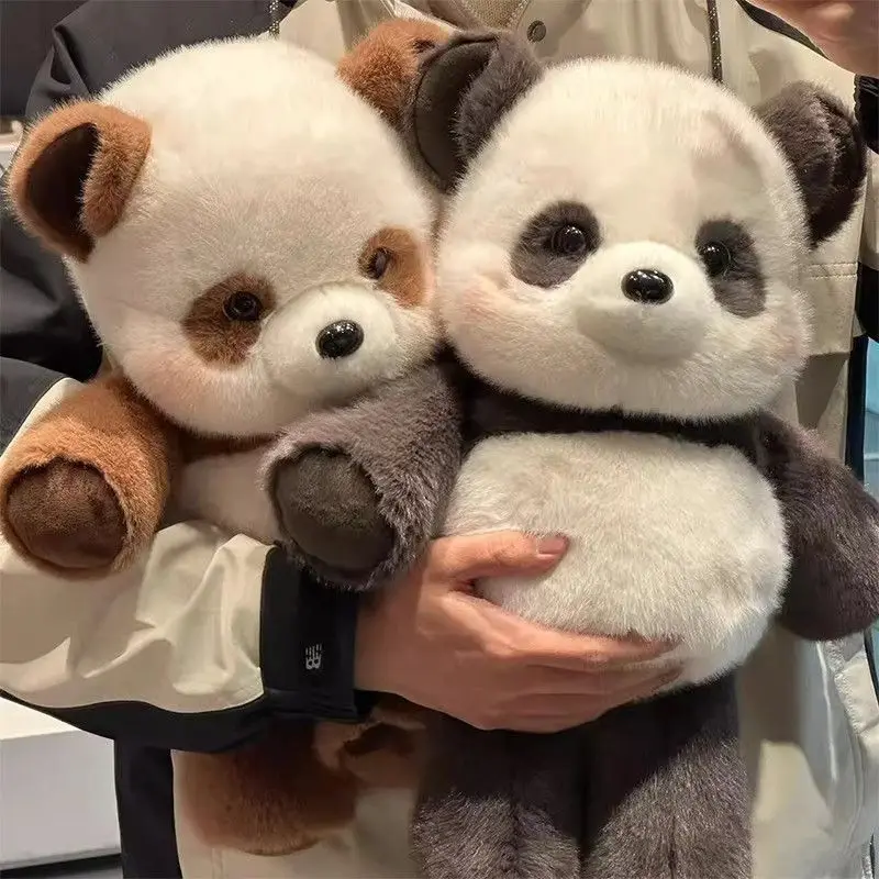Lebensechtes Kawaii Waschbär Und Panda Plüschtier Stofftier_voghion.com
