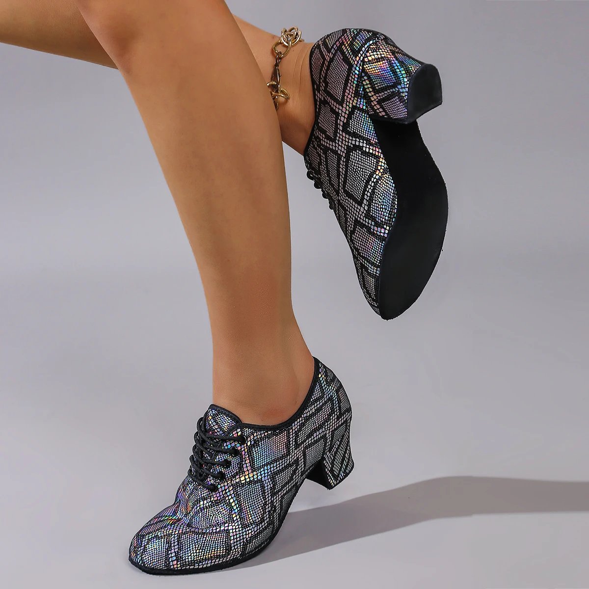 Women's Latin Dance Shoes - Salsa & Ballroom Closed Toe Heels