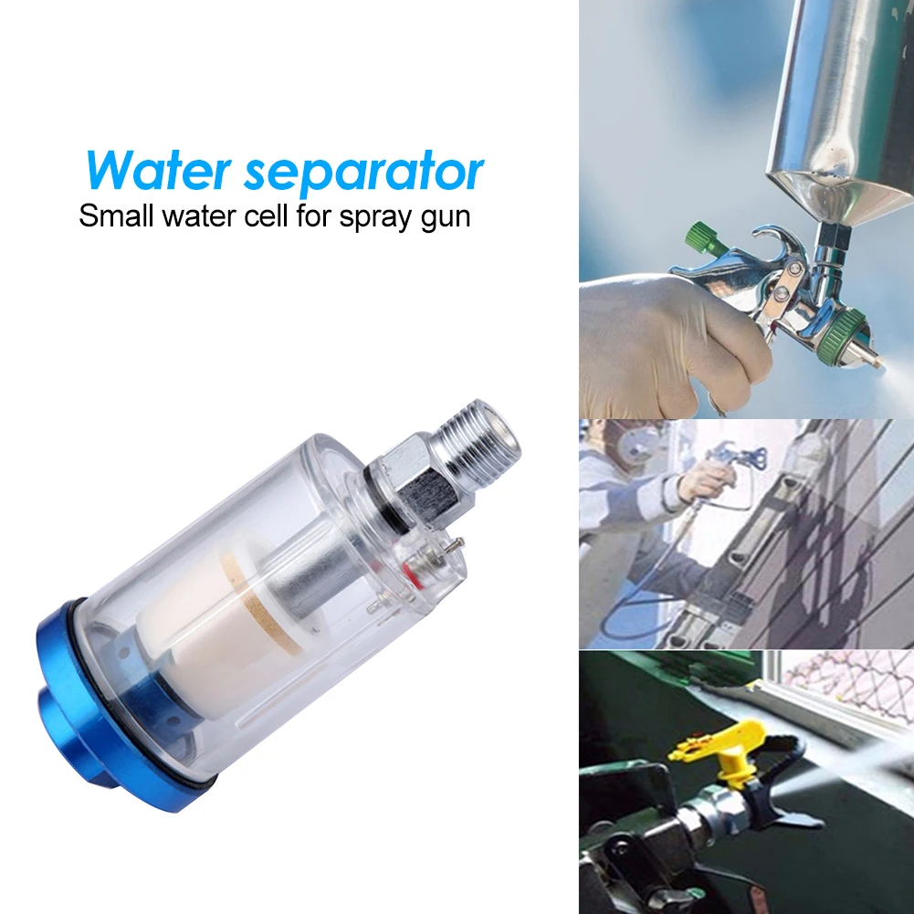 Spray In-line Water Trap Filter Pneumatic Tools Accessories for Airbrush 1/4 inch Water Oil Separator Inline Air Hose Filter