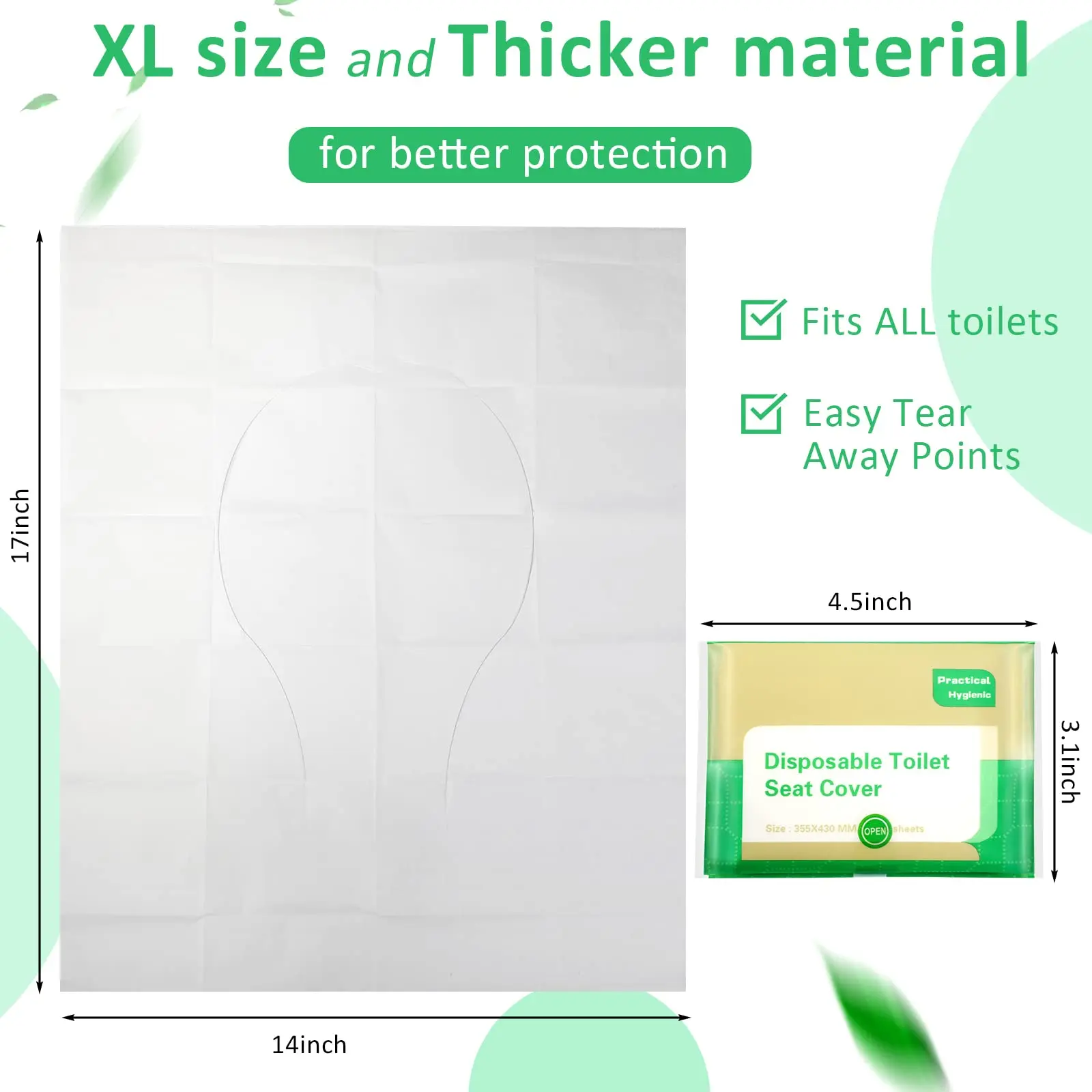 Toilet Seat Cover Disposable Travel Flushable Paper For Adults Kids Potty Training Potty Biodegradable Public Airplane Camping 2