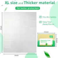 Toilet Seat Cover Disposable Travel Flushable Paper For Adults Kids Potty Training Potty Biodegradable Public Airplane Camping 2
