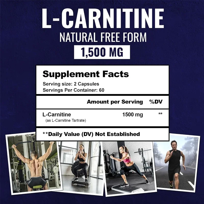 L-Carnitine Tartrate-Supports Natural Energy Production, Fat Burner, Promotes Muscle Growth