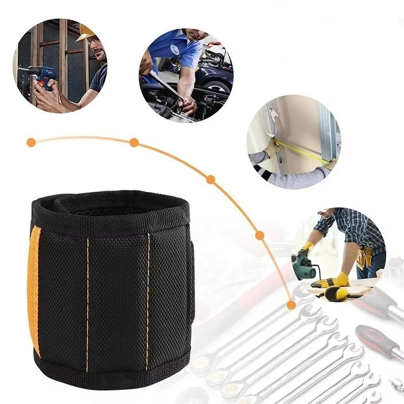 Magnetic Wristband for Holding Screws,Nails,Drilling Bits,Wrist Tool Holder Belts with Strong Magnets,Cool Gadgets for Men, Wome 5