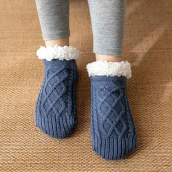 fuzzy Socks Mens Winter Short Cotton Thickened Home Sleeping Soft Anti slip Floor Sock Fluffy Male Casual 2024 New Thermal Warm