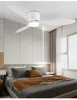 Ceiling Mounted FanLight Intelligent Ceiling FanLamp Bedroom Restaurant Household Lowfioor Electric Fan CeilingLamp Nordic Style 5