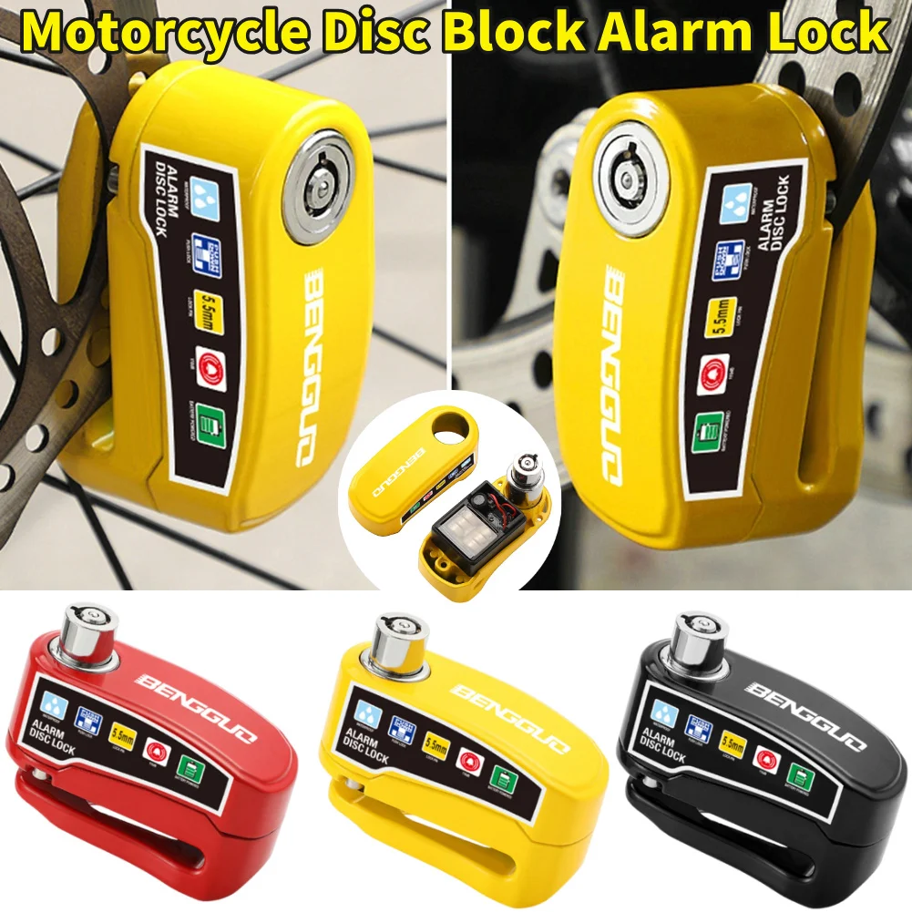 Premium Anti-Theft Aluminum Motorcycle Disc Brake Lock – Waterproof and Key Secured