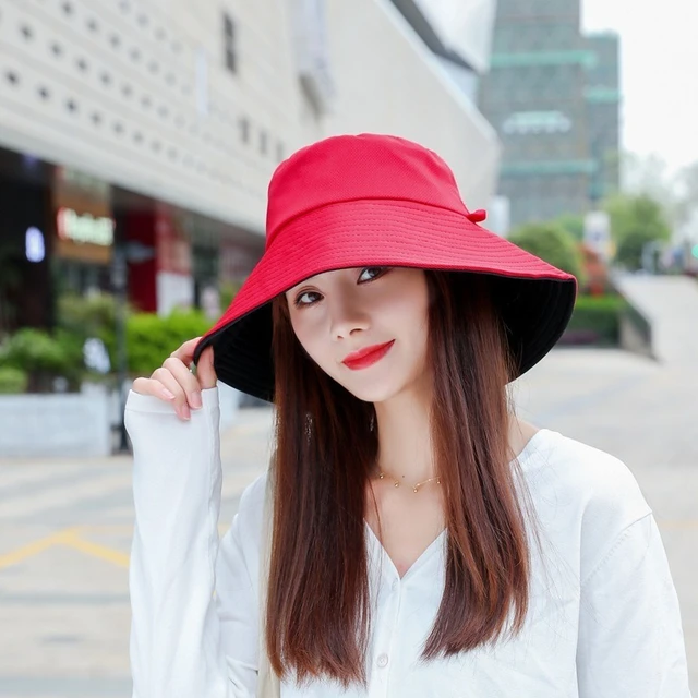 Sun Hat Summer Foldable Bucket Hat for women Outdoor Sunscreen