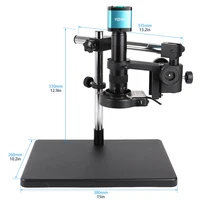 4K 48MP USB HDMI Digital Video Electronic Microscope Camera 130X 150X 180X Zoom C Mount Lens LED Light Lab Phone Repair Tools 2