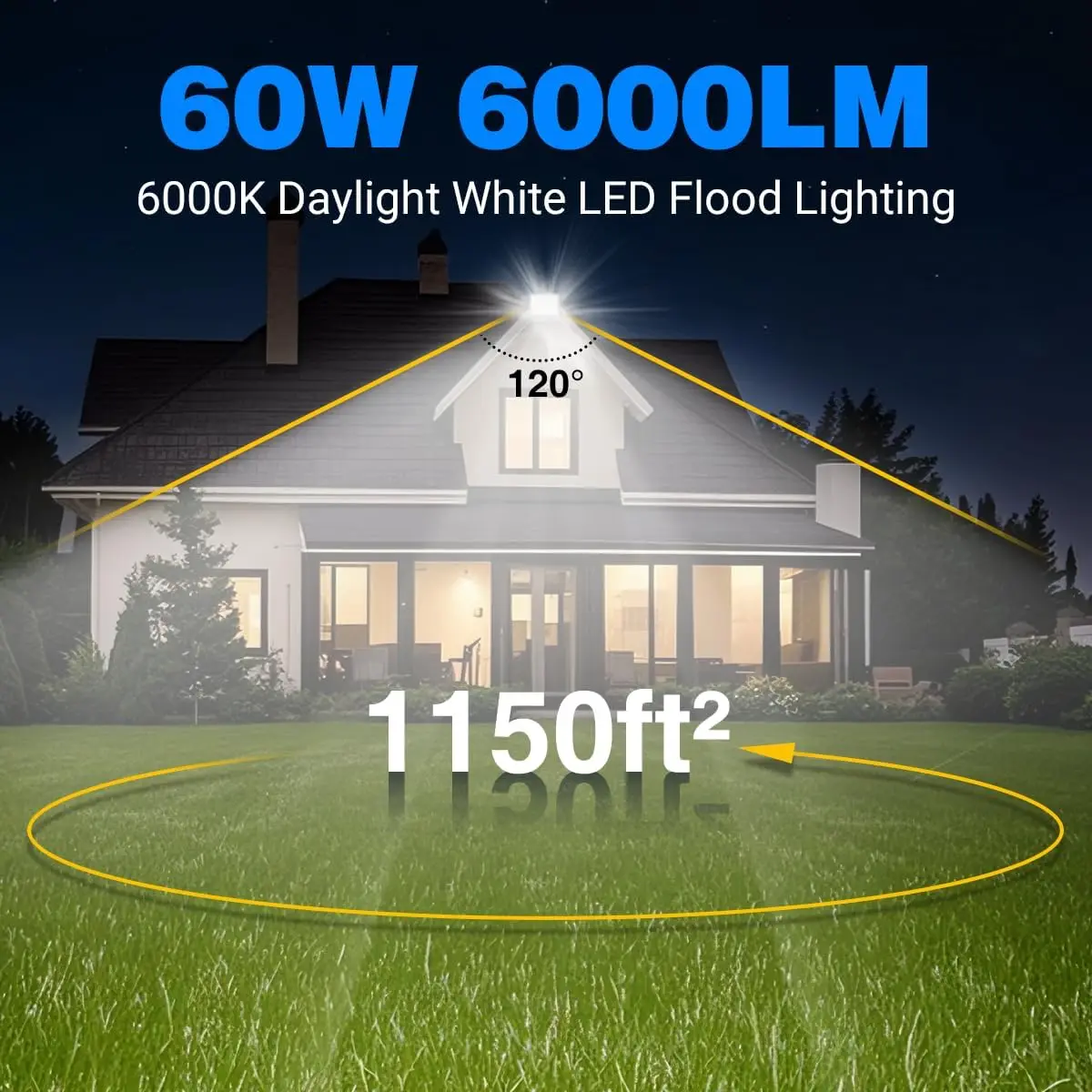 100W200W 플러그인 LED 투광등 실외용, 밝은 LED 작업등 플러그 포함, IP65 방수 6000K 투광 조명 백야드용