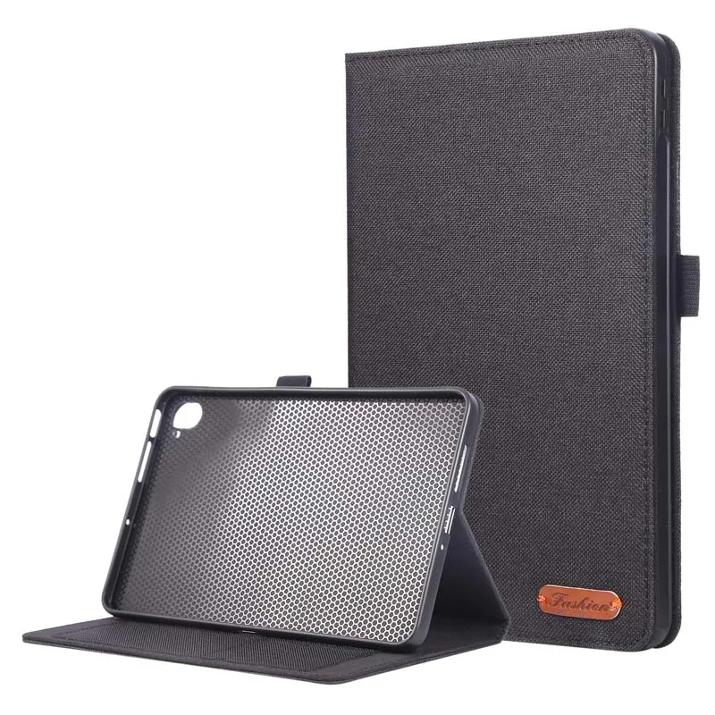 Jeans Fabric Flip Case with Stand Holder and Card Slots