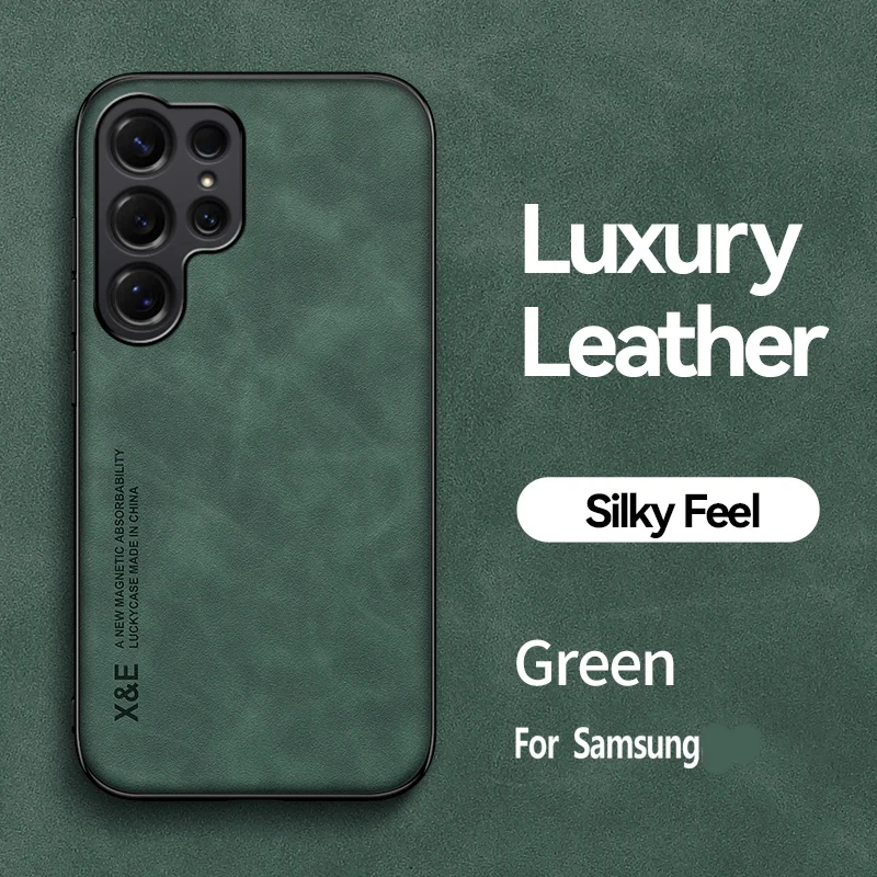 Luxury PU Leather Ultra Thin Phone Case - Silky Feel Soft Back Cover