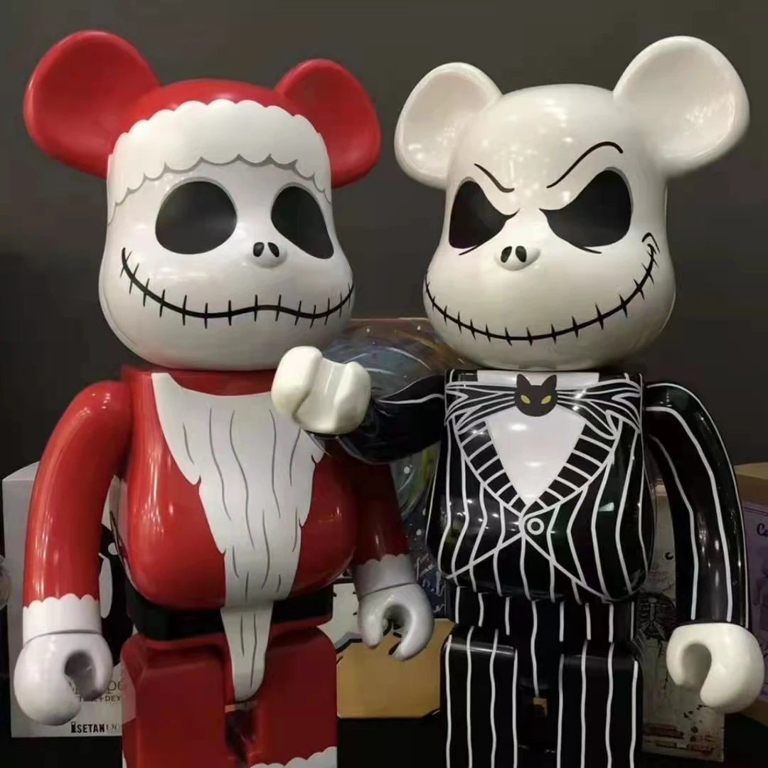 

Bearbricks Figure 28cm PVC Terror Clown Violence Bear Figurine Collection Ornament Statue Halloween Toy Gift