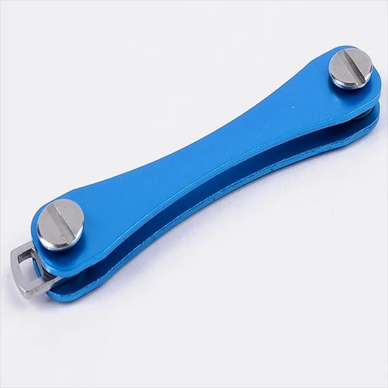 מחזיק מפתחות חכם מיני מחזיק מפתחות קומפקטי מחזיק מפתחות דקורטיבי קליפ אחסון ביתי מתכת מחזיק מפתחות אלומיניום מארגן מחזיק מפתחות חיצוני