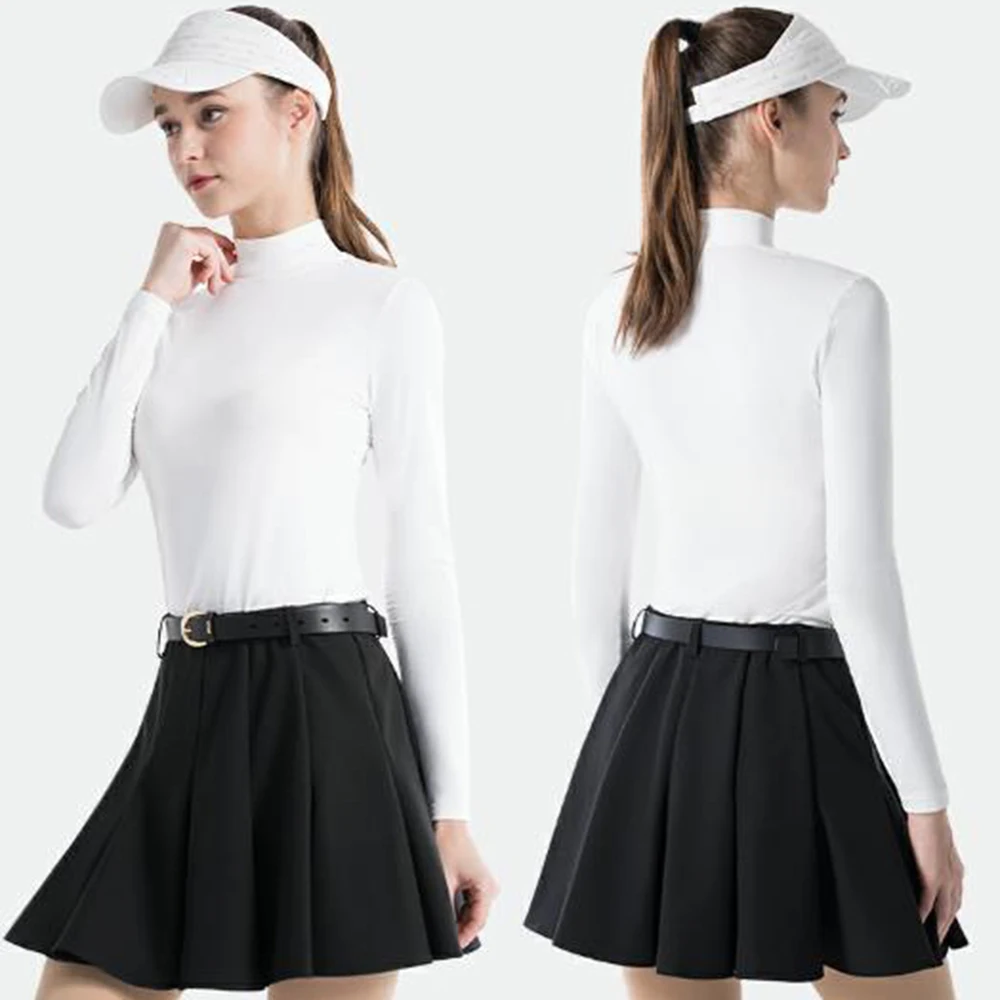 PGM Women'S Sports Pleated Skirt,Golf Ladies Short Skirt,Summer Golf Clothing,Inside Have Prevent Light Leakage Safety Pants