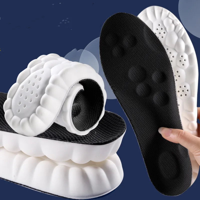 Orthopedic Shoe Insoles 4D Sports Shoes Insoles Super Soft Running Insole for Feet Shock Absorption