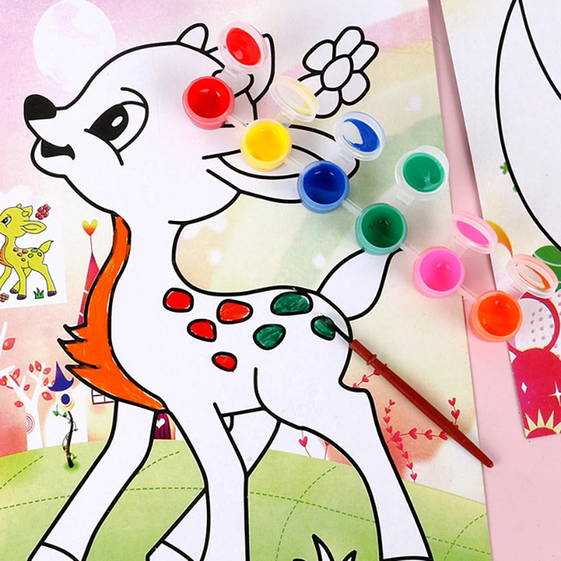 Creative DIY Sand Painting Kids Montessori Toys Children Crafts Doodle Colour Sand Art Pictures Drawing Paper Educational Toys