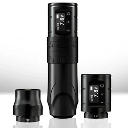 1PC Adjustable Stroke Wireless Tattoo Machine Pen Digital LED Display Battery Coreless Motor Tattoo Artists Supply