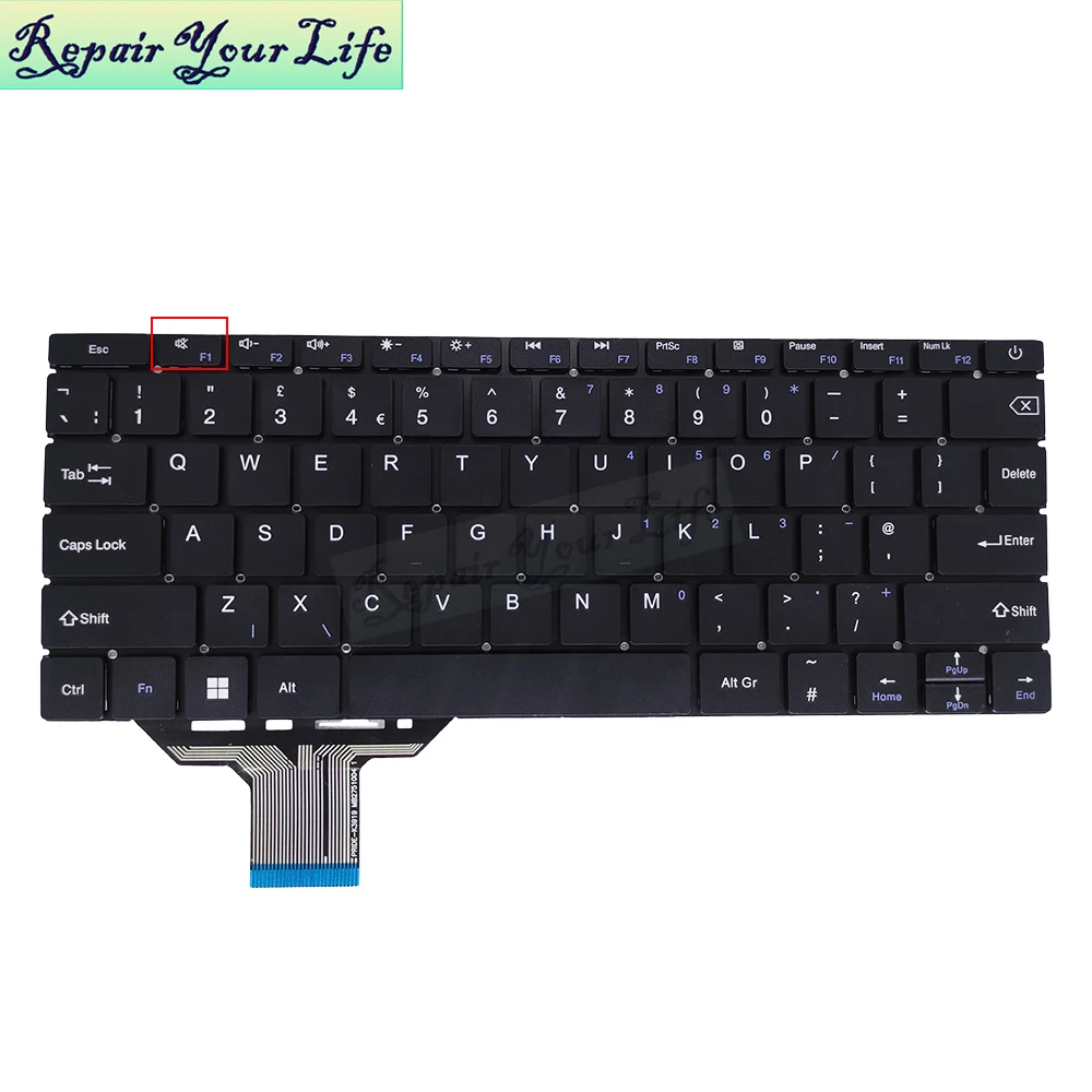 Inglês Teclado para Geo Computadores Geobook 1e 11.6 Teclado para Notebook Reino Unido Euro Mb2751004 Yxt-nb93119 Pride-k3919 uk