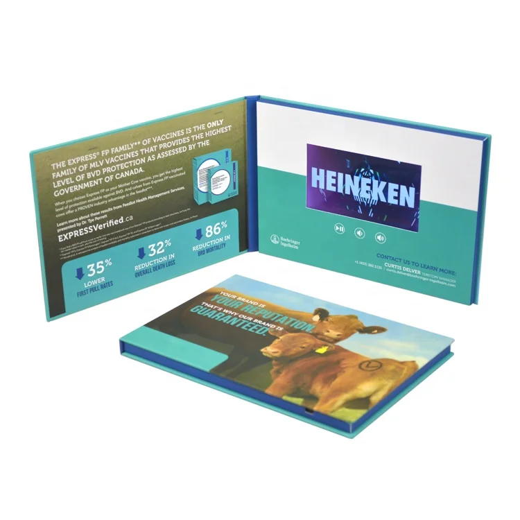 

Custom Audio Tft Lcd Screen Greeting 4.3 Inch Lcd Display Gift Video Player Brochure Stand Video Flyer Horizontal