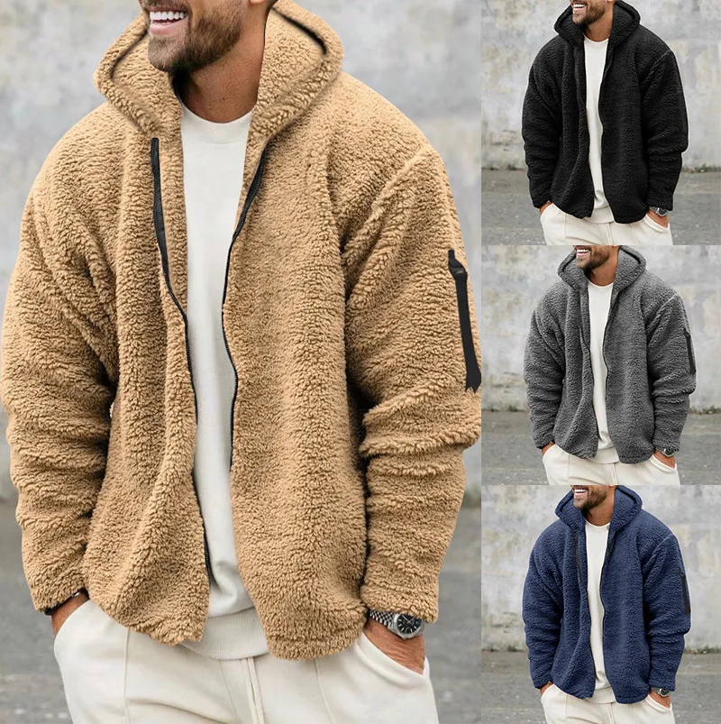 Gilet Polaire Double Face Homme - Sans Manches, Col Montant, Décontracté - Pour Printemps/Automne/Hiver