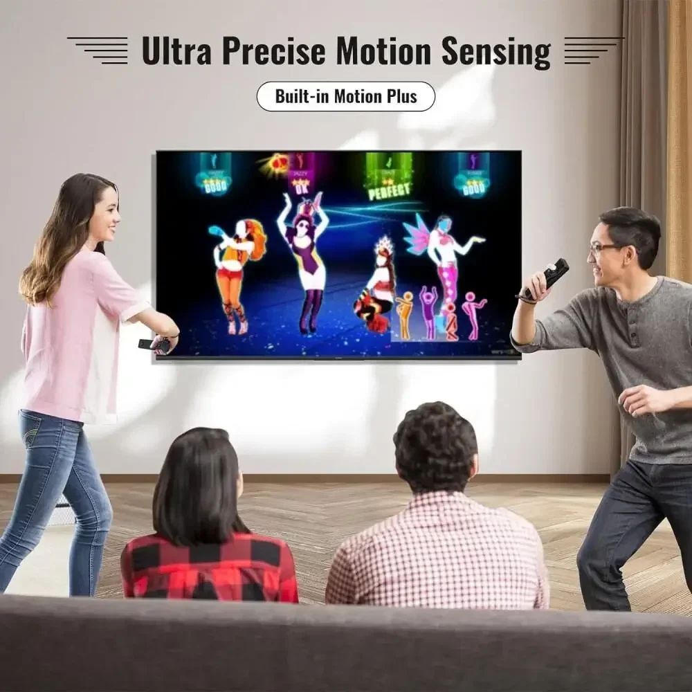 For Nintendo Wii U Joystick 2 in 1 Wireless Remote Gamepad Controller Set Motion Plus Remote Controller Gamepad Games Control