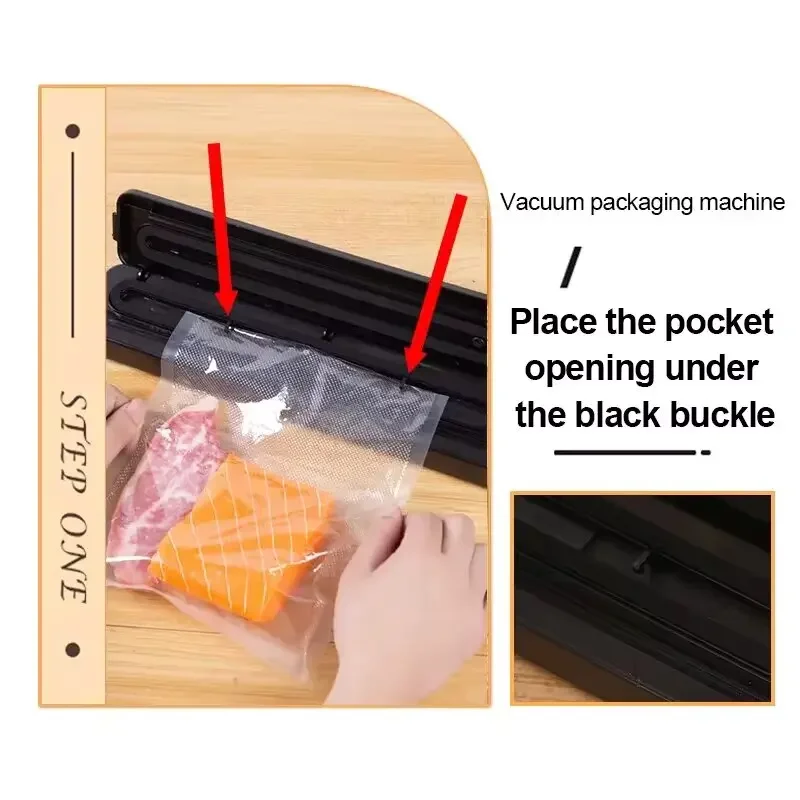 NEW 220V electric vacuum sealant packaging machine Food vacuum sealing machine Seal pocket Portable household vacuum sealing