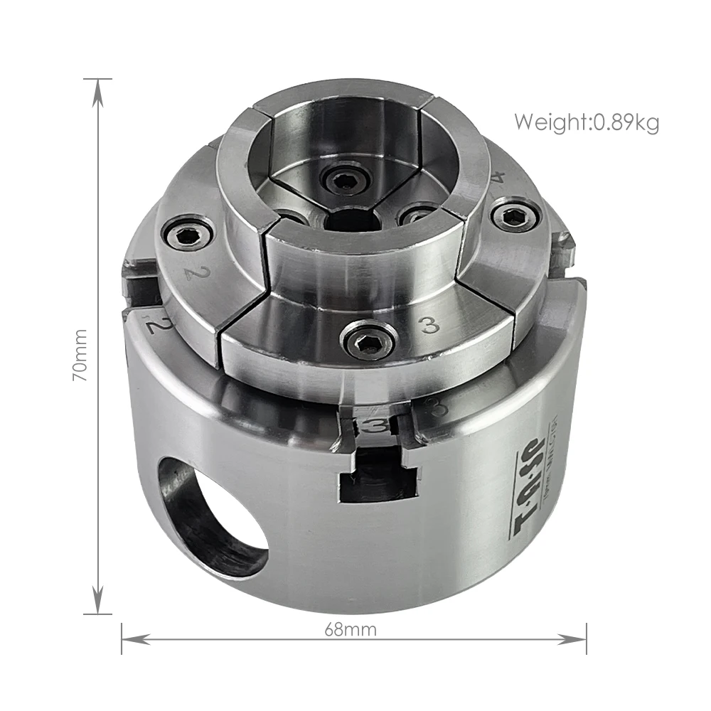 2.75" Scroll Chuck 70mm Wood Lathe Chuck 1" x 8TPI M18 x 2.5mm Thread 4