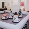 Outdoor Amusement Inflatable Bumper Car Go Kart Track Bumper car race track inflatable go kart race tracks 4