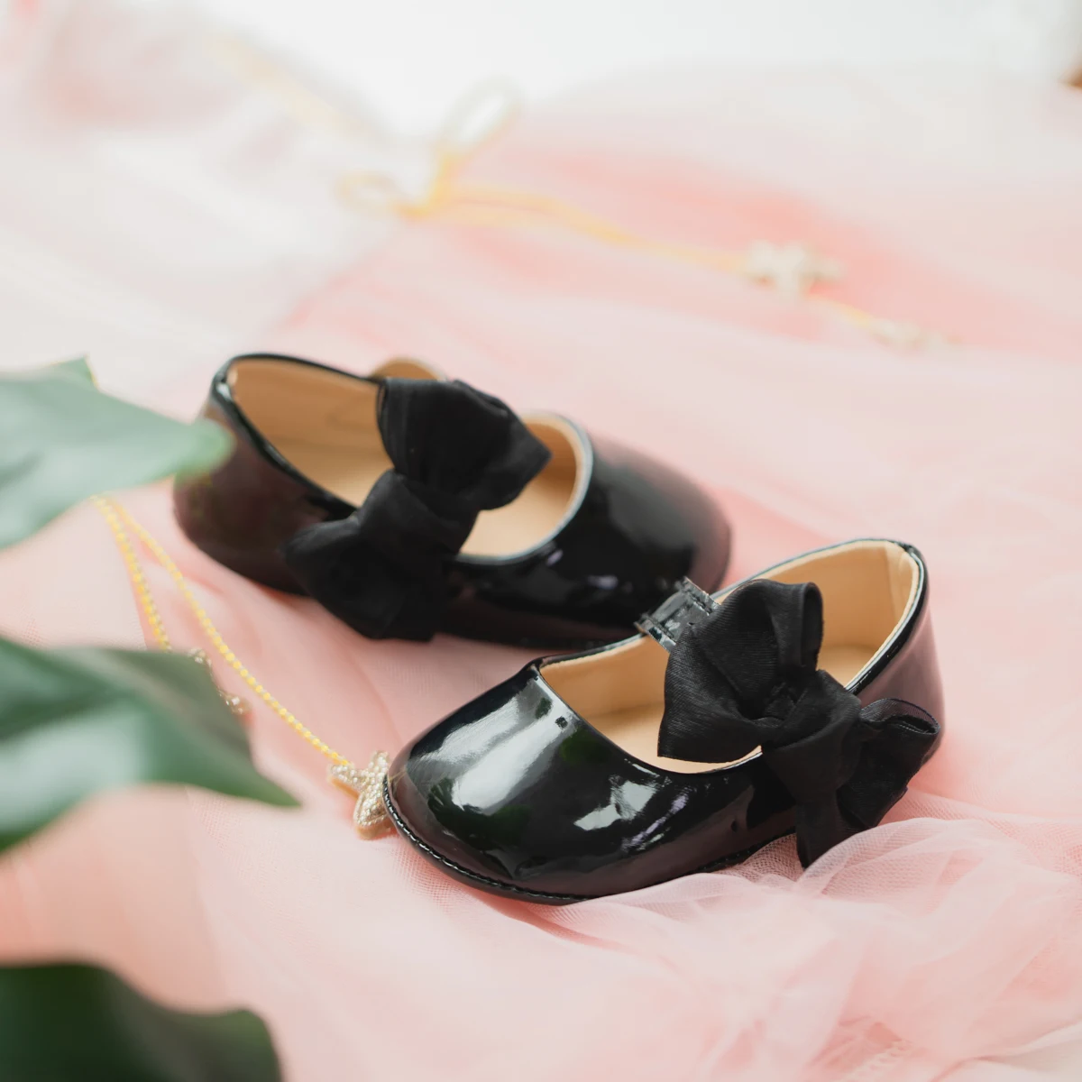 newborn black dress shoes Classic Newborn Baby Girl Shoes main image 1