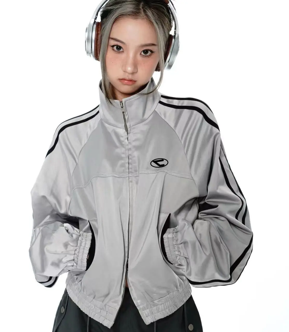 

YICIYA jacket bomber women varsity Jackets racing American Zipper y2k girls Motorcycle vintage Baseball Jacket Long Sleeve Coat