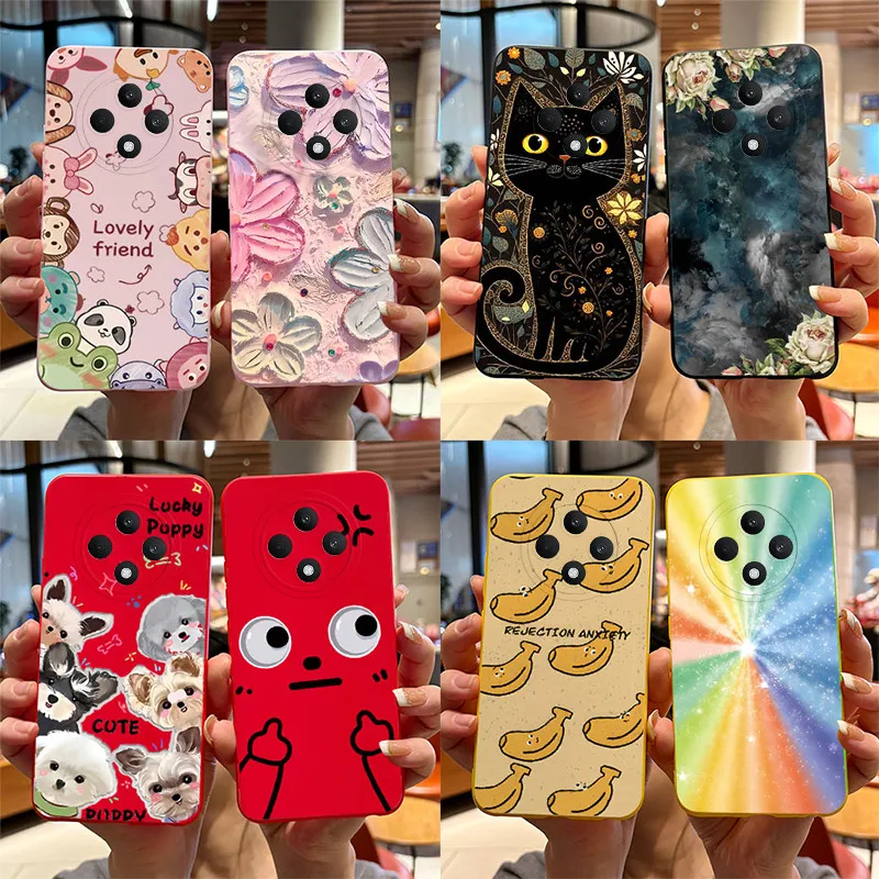 Cute Cat Cartoon Soft Silicone Bumper Protective Phone Case