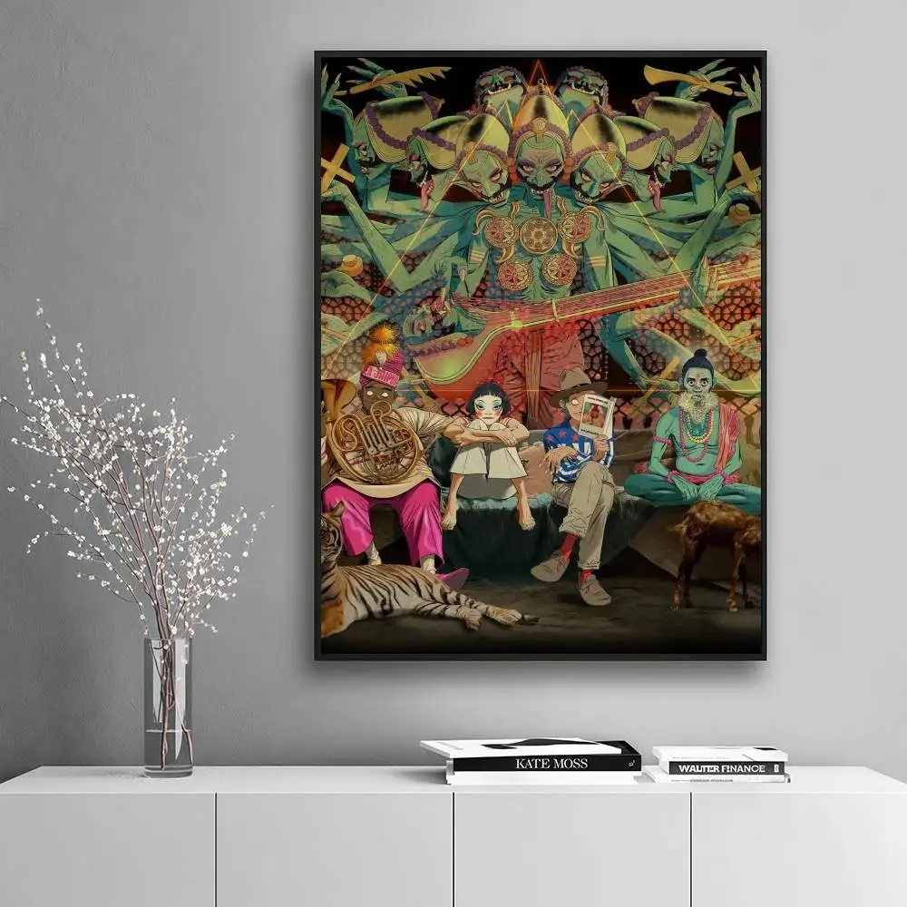 Gorillaz The Mountain Luxury Home Decor High-End Fashion Poster Sticker