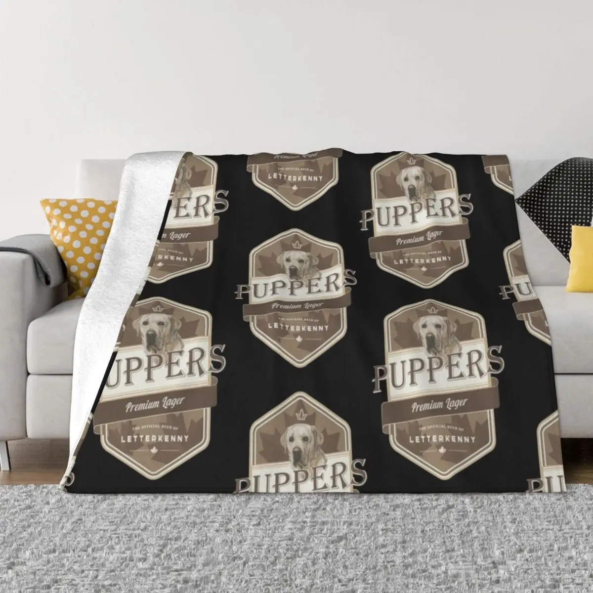 

Letterkenny Puppers Premium Lager Beer Throw Blanket Bed Fashionable Summer Beddings Kid'S Blankets