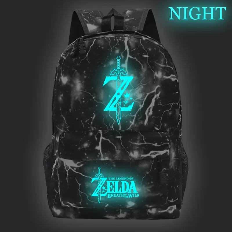 Backpack The Legend Of Zelda Mochila Game The Legend Of Zeldaes Backpack  Luminous Glowing School Bag
