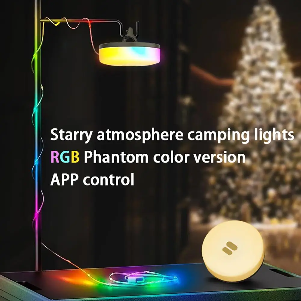 

YFASHION Multifunctional Portable Camping Light Outdoor Atmosphere Tent Decoration LED Light String With Waterproof IP67
