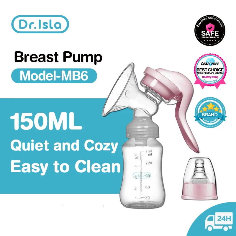 Breast Pump Dr.isla MB6 Breast Pump Baby Nipple Manual Suction Milk Pump Feeding Breasts Pumps Milk Bottle Sucking Postpartum Supplies