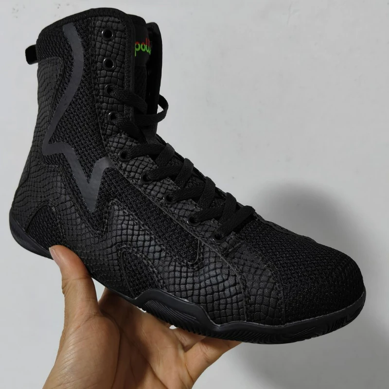 Professional Wrestling Boots for Men Luxury Brand Boxing Boots Man Designer Sport Shoes Mens Top Quality Fighting Men