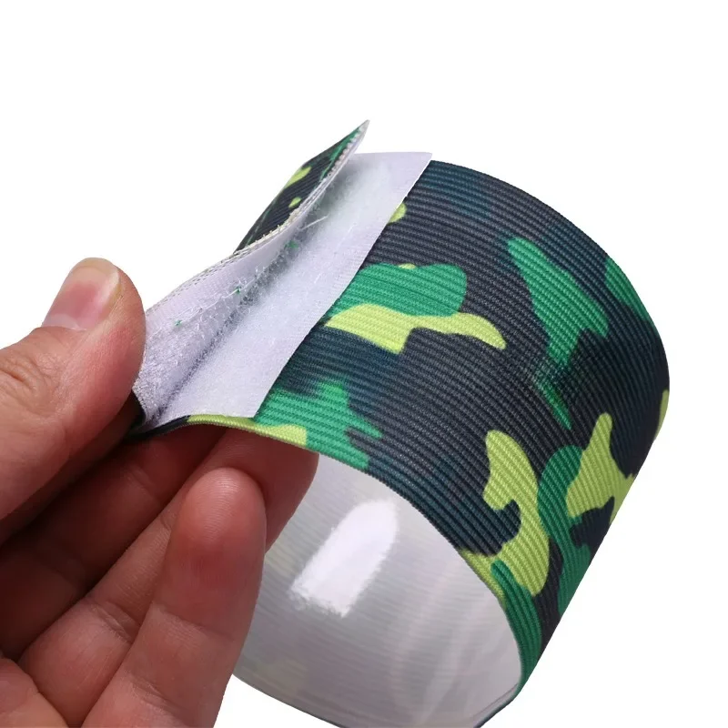 Adult Camouflage Captain Armband Football Match C-line Armband Wearing Wrapped Adjustable Soccer Games Player Tournament Band