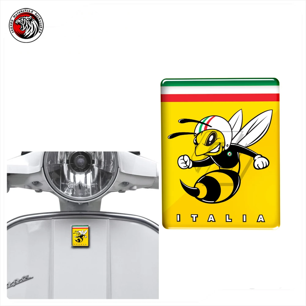 

3D Motorcycle Decal Sticker Resin Italy Stickers Case for PIAGGIO VESPA GTS GTV LX LXV 125 250 300 Ie Super