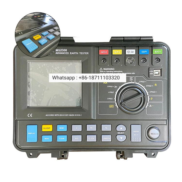 

Good Seller High Quality Testing Of Insulation Resistance To Clamp Kit Earth Megger Continuity Tester 3 Pole
